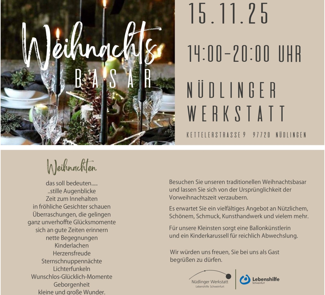 Weihnachtsbasar 2025